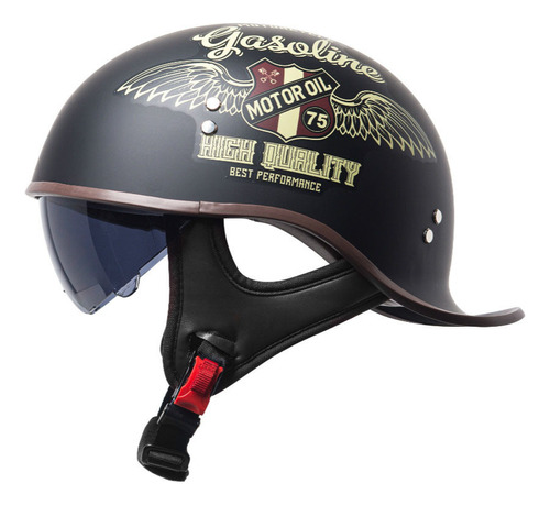 Casco Retro Cruiser Chopper,casco Moto Abierto Para Hombre