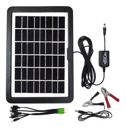 Panel Solar Portátil 15w Para Baterías Y Dispositivos 12v