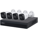 Kit Dvr 4 Canales 5mp Con Audio Wizsense 4 Cámaras 1tb Dahua