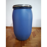 Tambor Plástico C/tapa 200l Plástico Resistente