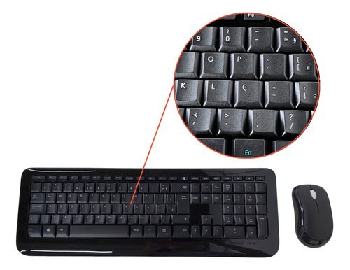 Teclado Mouse Sem Fio Microsoft Wireless Desktop 850 Br 