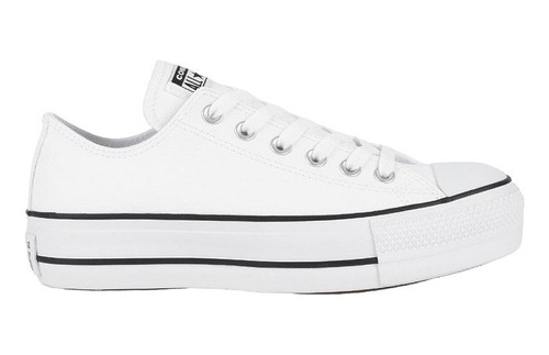 Tênis Converse Chuck Taylor All Star Plataforma Couro Branco