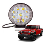 Farol De Milha Led Redondo 27w 12v/24v Carro Caminhão Jeep