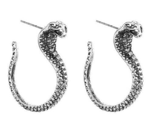 Aretes  Largos En Forma De Cobra Serpiente Vibora