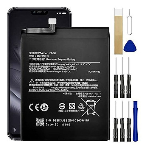 Batería De Repuesto Bm3j Para Xiaomi Mi 8 Lite Mi808d2tg M18