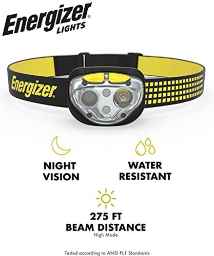 Energizer Vision - Linterna Frontal Led, 400 Lúmenes