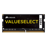 Memoria Ram Value Select Gamer Color Negro  4gb 1 Corsair Cmso4gx4m1a2133c15