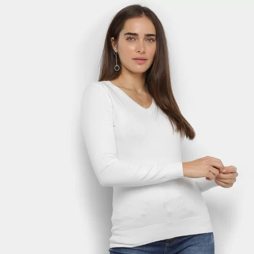 Suéter Blusa Trico Plus Size Lã Tricot Feminino