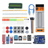 Kit Arduino Uno R3 Aprendizaje Lcd Sensores Protoboard