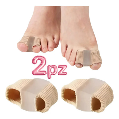 Separador Dedos Pie Doble Bucle Corrector Juanetes Set 2pz F Color Beige
