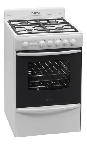 Cu - Cocina A Gas Longvie Mod. 13501bf - Blanca 56cm