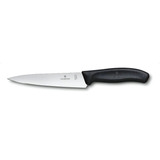 Cuchillo Para Rebanar Victorinox Swiss Classic 6.8003.15 De 28 Cm, Color Negro