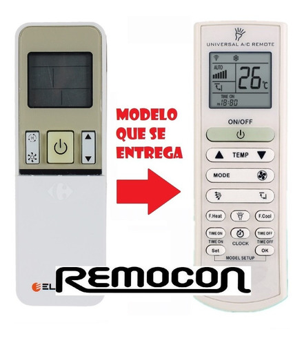 Control Remoto Aire Acondicionado P/ Split Electra Configur.