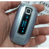 Celular Samsung E570 L Pequeno Flip Chip Relógio Tipo Antigo
