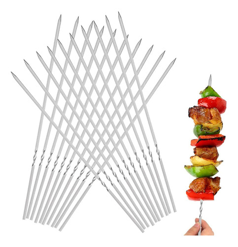 50 Pcs Barbacoa Pinchos Anticuchos Brochetas Asados Fierros