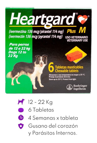 Heartgard Plus M 12-22 Kg