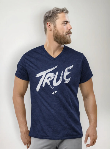 Avicii True Playera Cuello En V Neck Para Hombre