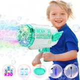 Máquina De Burbujas Eléctrico Bubble Gun 112 Agujeros Led