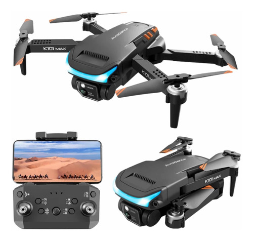 Mini Drone K101 Max Con Sensor Antiobstáculos + 10 Funciones