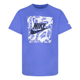 Camiseta Nike Brandmark Square Basic Niños-azul