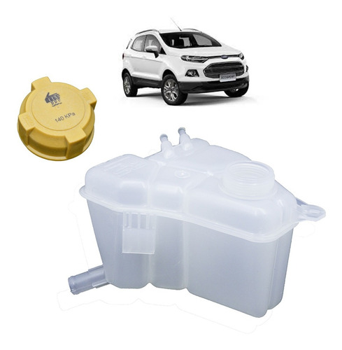 Deposito Agua Radiador Ford Ecosport Fiesta 2 Picos + Tapa