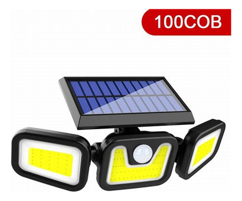 Kit 2 Refletor Led Solar Eco Light Com 3 Cabeças 800w Forte