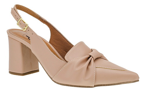 Scarpin Mule Laço Feminino Sapato Salto Quadrado Medio Moda 