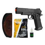 Pistola Airsoft Full Metal Colt 1911 Spring + Kit Atirador