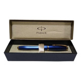 Lapicera Pluma Fuente Parker Urban Premium Azul Gt Fp