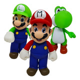 Mario Bros Luigi Yoshi Set 3 Figuras 20 Cm