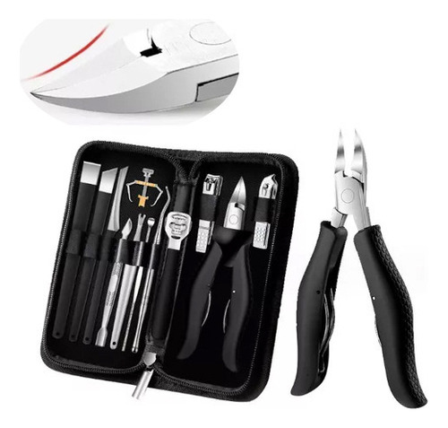 /- Kit Alicate Inox De Desencravar E Cortar Unhas -/