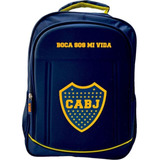 Mochila Fútbol Boca Juniors Tapa Dura Boca Sos Mi Vida Diseño De La Tela Liso