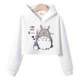 Buzo Corto Totoro Cute Kawaii Anime Aesthetic Chihiro Hoodie