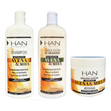 Han Avena Y Miel Kit Shampoo+enjuague+mascara Cabello Apto