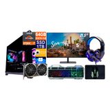 Pc Gamer Ryzen 7 5700x 1tb 64gb Rtx 4060ti 8gb + Monitor 21p