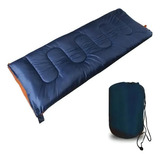 Saco De Dormir - Cobertor - Colchonete + Bolsa De Transporte Cor Azul