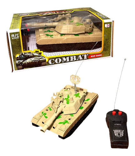 Tanque De Guerra A Radio Control Remoto Rc Con Luz