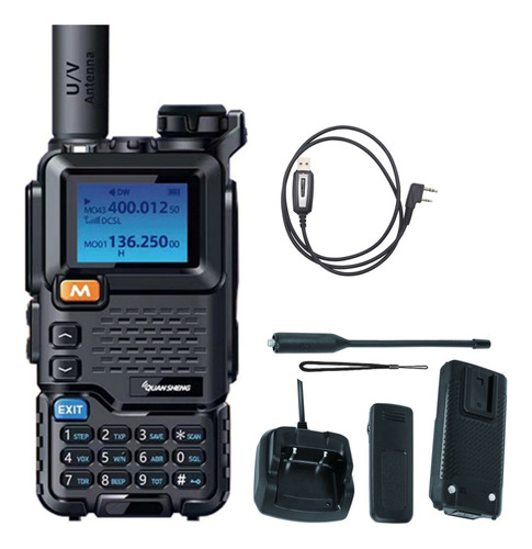 Radios De Comunicación Walkie Talkie 8w Uhf/vhf Amfm 3800mah