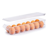 Caja Organizador Contenedor Para 14 Huevos Apilable Huevera