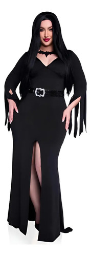 Disfraz Señora Inmortal Plus Size Morticia De Serie Curvy Cosplay Festival Halloween Leg Avenue 85571x