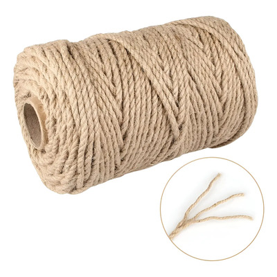 AZYAADIXX Hilo De Ixtle Henequén Cuerda De Sisal Natural Para Gato Rascador 5mm X 100M 3 Capas Mecate De Yute Cuerda de Cáñamo Trenzada Cordon De Ixtle Delgado Para Regalos Decorar Jardín Manualidades | MercadoLibre
