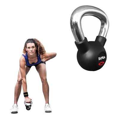 Pesa Rusa Neopreno Cromada 2 Kg\u002F4.4 Lb Kettlebbell, Crossfit Color Negro | Envío gratis