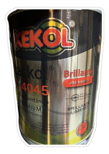 Laca Poliuretanica Para Pisos De Madera Brillante, Kekol, 4l