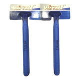 Maquina De Afeitar Wetell Azul Pack X12