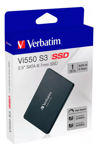 Disco Sólido Interno Ssd Verbatim Vi550 Sata 3 2.5 1tb