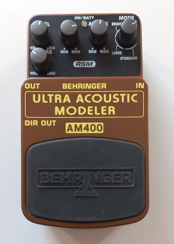 Pedal Ultra Acoustic Modeler Am400 Behringuer