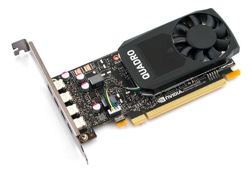 Tarjeta De Vídeo Nvidia Quadro P600 2gb Gddr5 + Adaptador