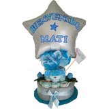 Torta De Pañales Nacimiento Babyshower Accesorios Peluches