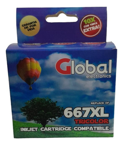 Cartucho Alternativo Global Hp 667 Xl Color