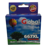 Cartucho Alternativo Global Hp 667 Xl Color